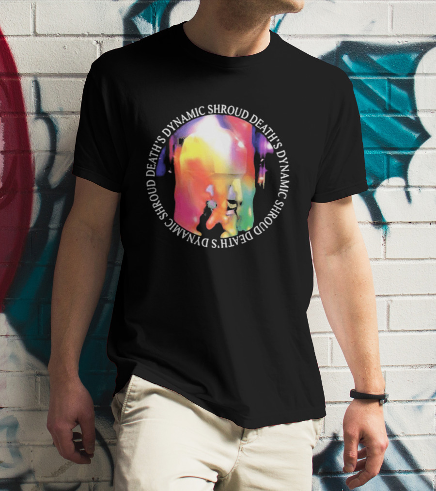 Deaths Dynamic Shroud Heavy Black Heart Colorful Melt T-Shirt
