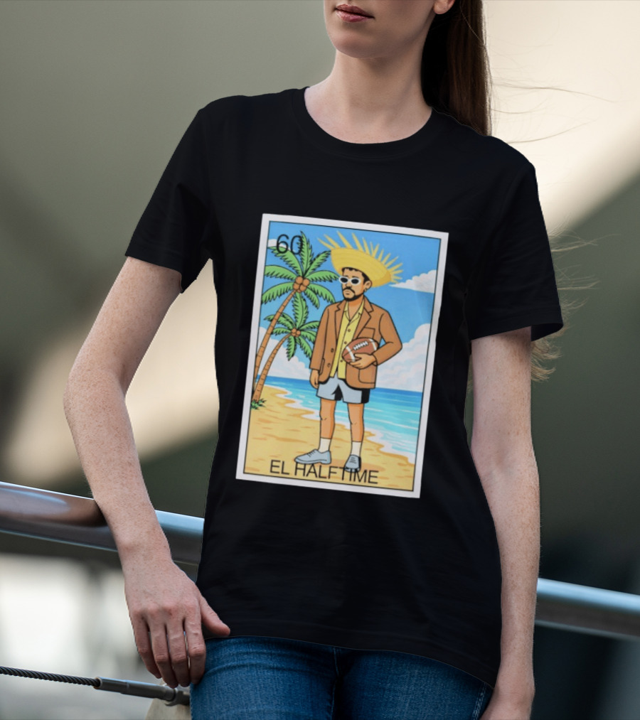 El Halftime 60 Beach Football Guy T-Shirt