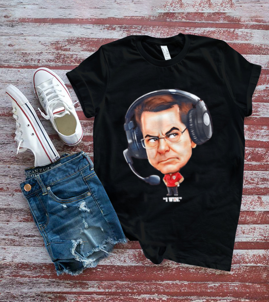 Indiana Hoosiers Coach Cartoon Headset I Won T-Shirt