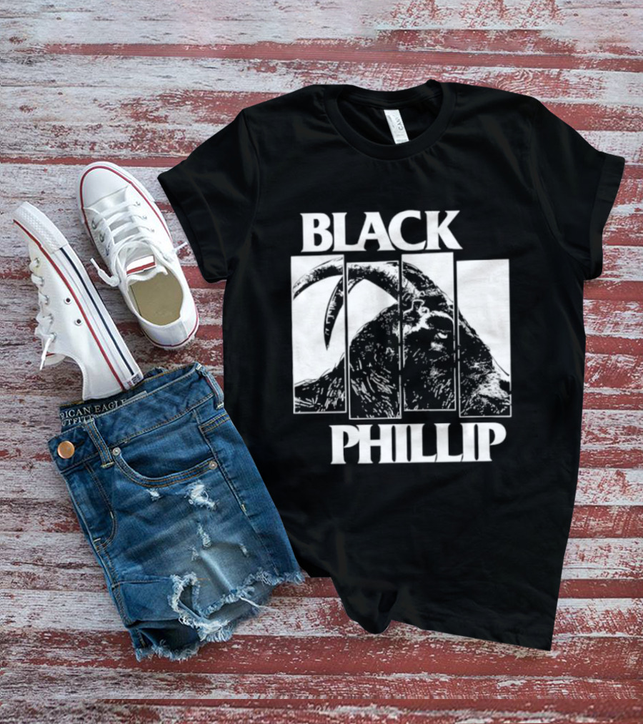 Black Phillip The Witch Goat Black Flag T-Shirt