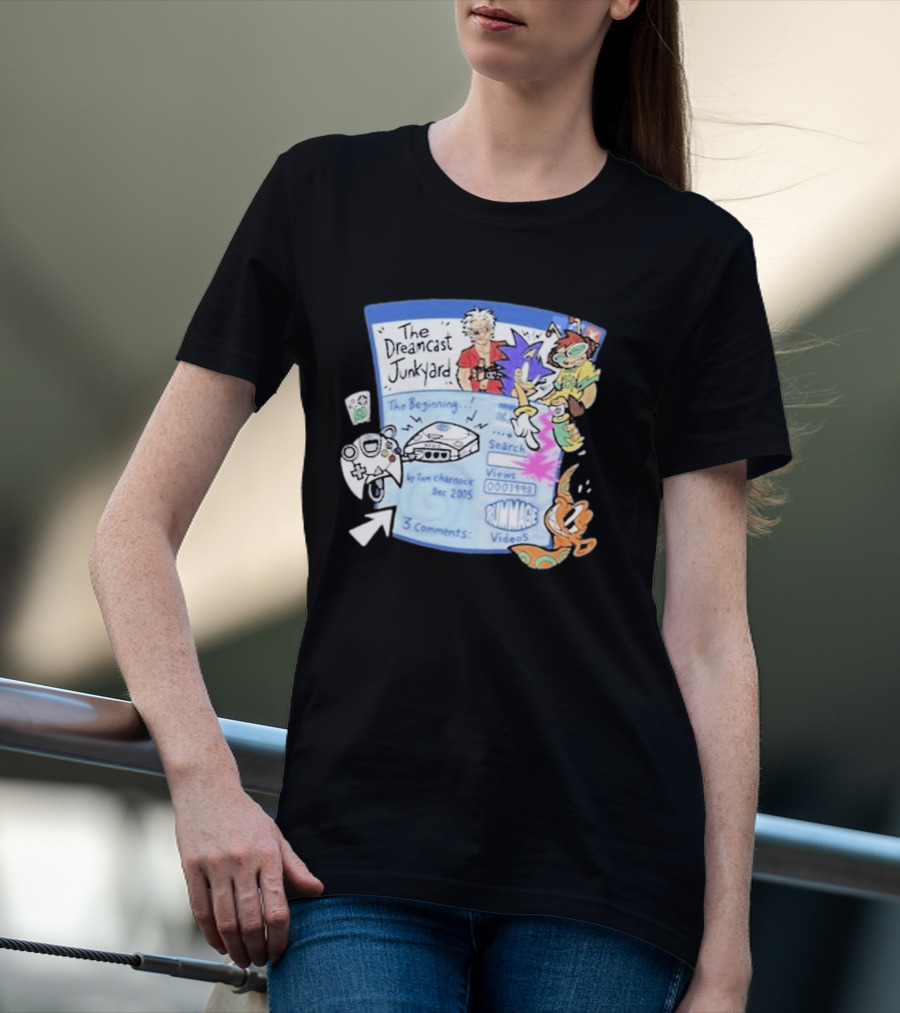 The Dreamcast Junkyard Animated AF Dec 2005 Tom Charnock Rummage Videos T-Shirt