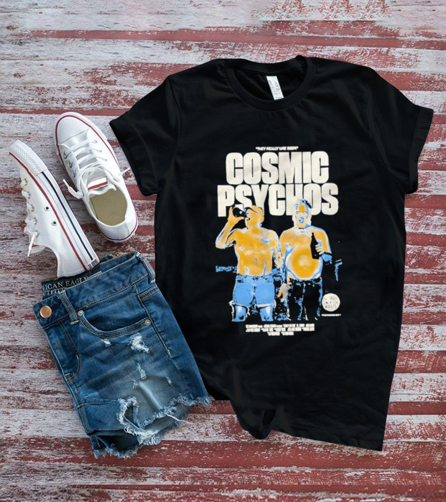 Cosmic Psychos I Really Like Beer Tour 2013 Australia T-Shirt