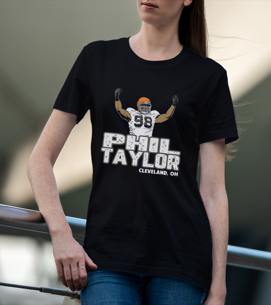 Phil Taylor Cleveland OH Player Number 98 T-Shirt