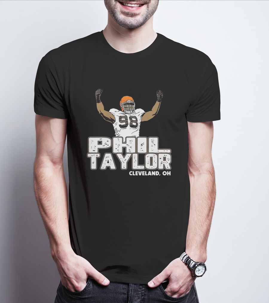 Phil Taylor Cleveland OH Player Number 98 T-Shirt