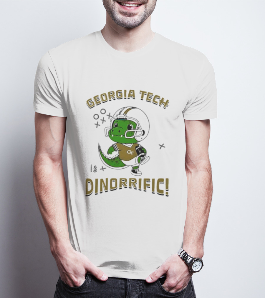 Georgia Tech Dino Football Fun Dinorrific T-Shirt