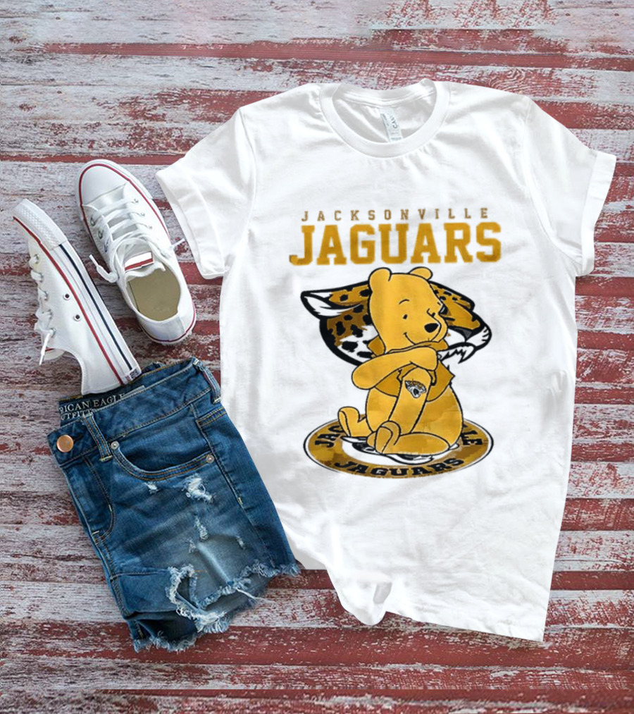 Jacksonville Jaguars Winnie The Pooh 100th Anniversary Collaboration T-Shirt