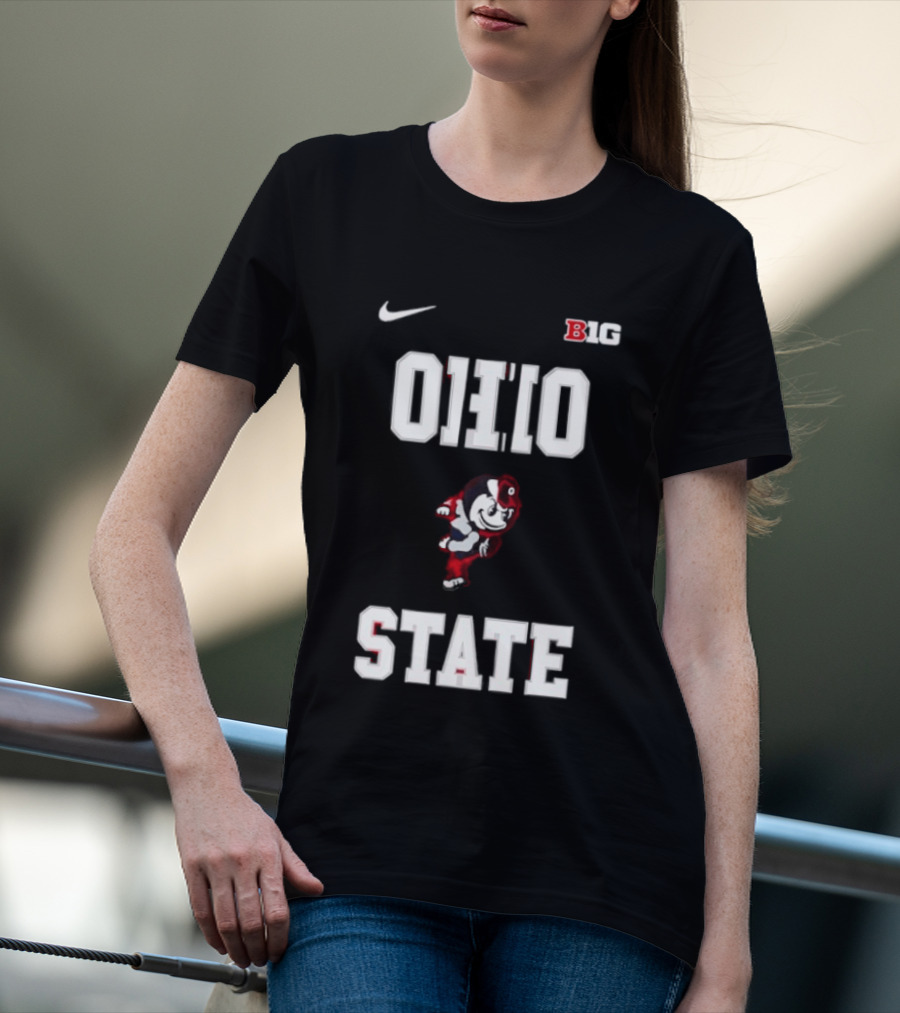 Ohio State Buckeyes Mascot Nike Big Ten 2026 Jim Jackson T-Shirt