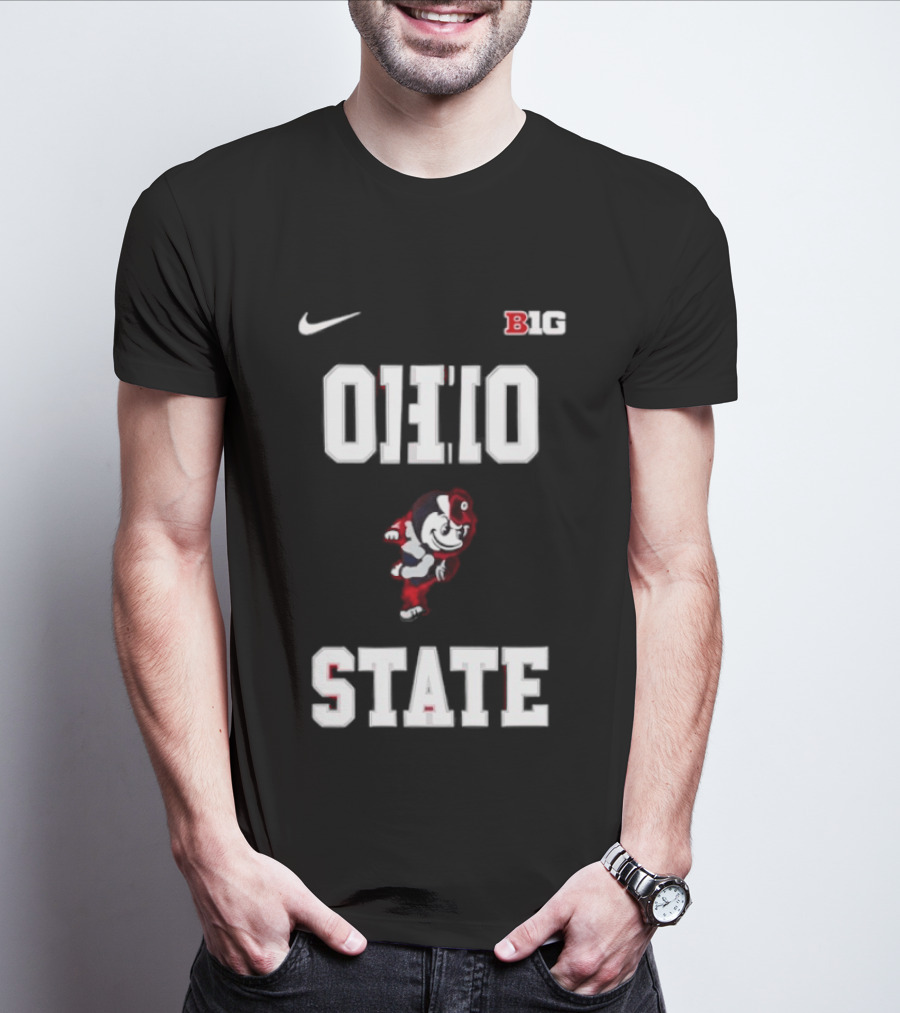 Ohio State Buckeyes Mascot Nike Big Ten 2026 Jim Jackson T-Shirt