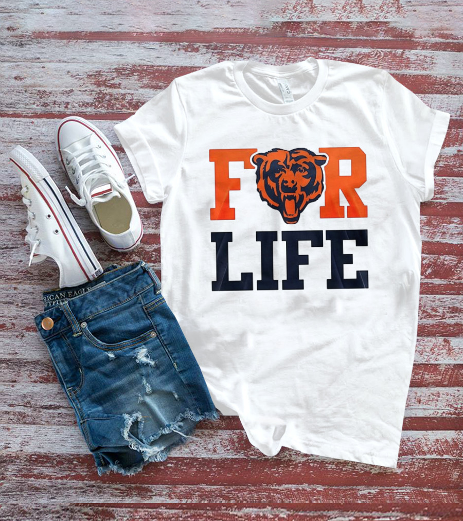 Chicago Bears I Bleed Blue And Orange For Life T-Shirt