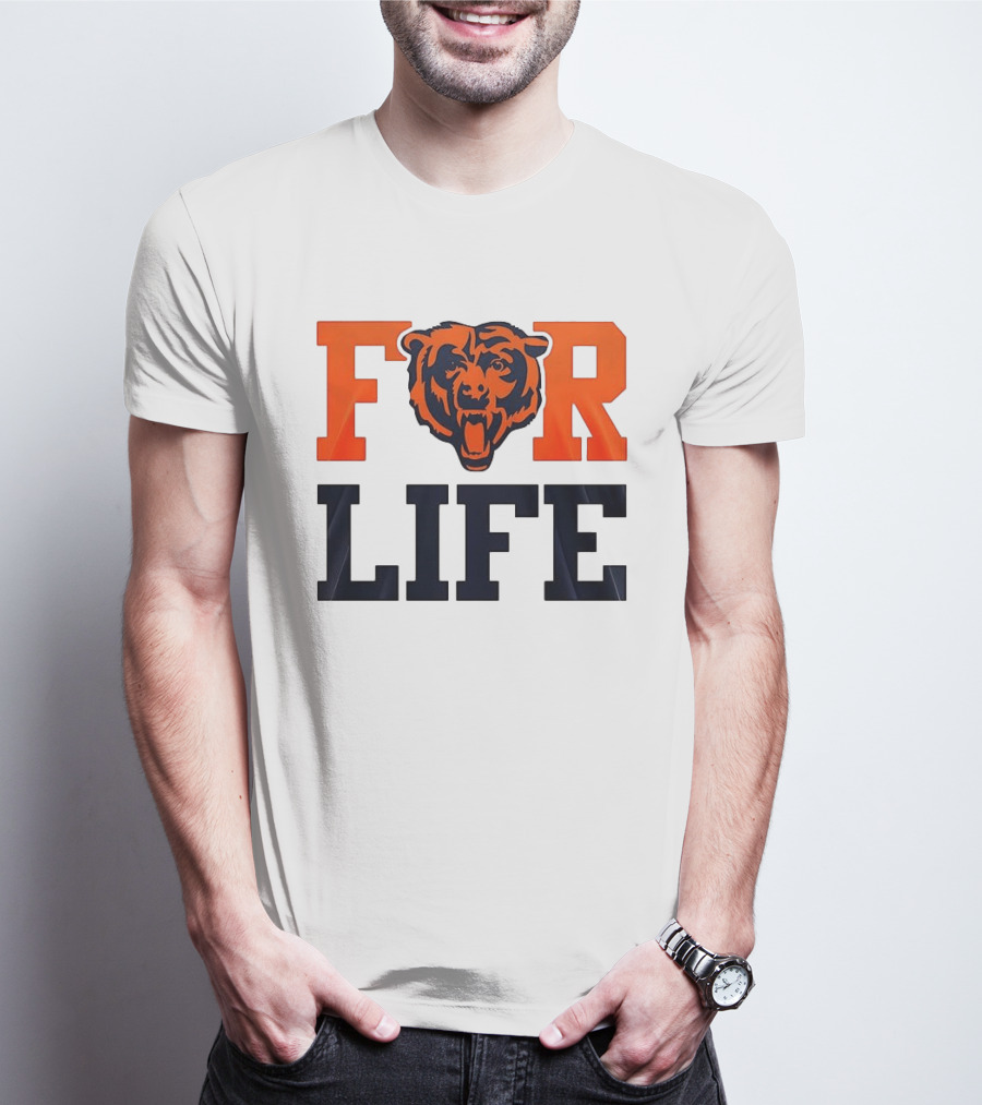 Chicago Bears I Bleed Blue And Orange For Life T-Shirt
