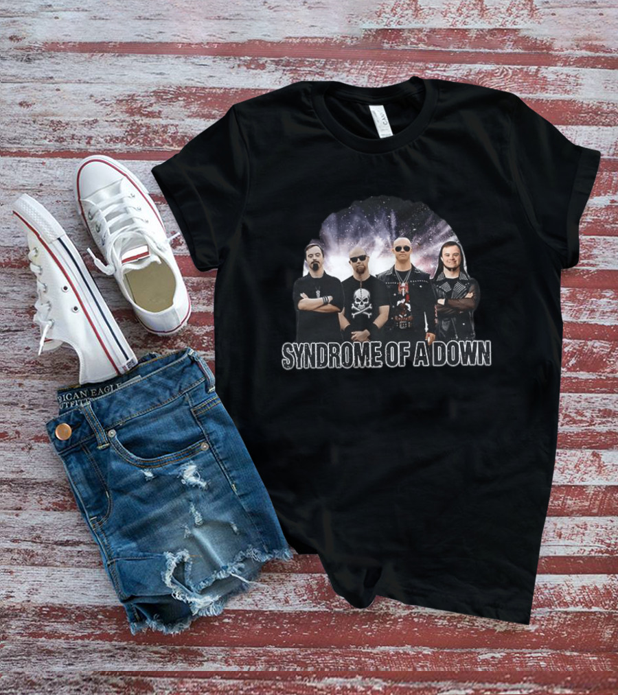 SYNDROME OF A DOWN Meme Band Parody Cosmic T-Shirt