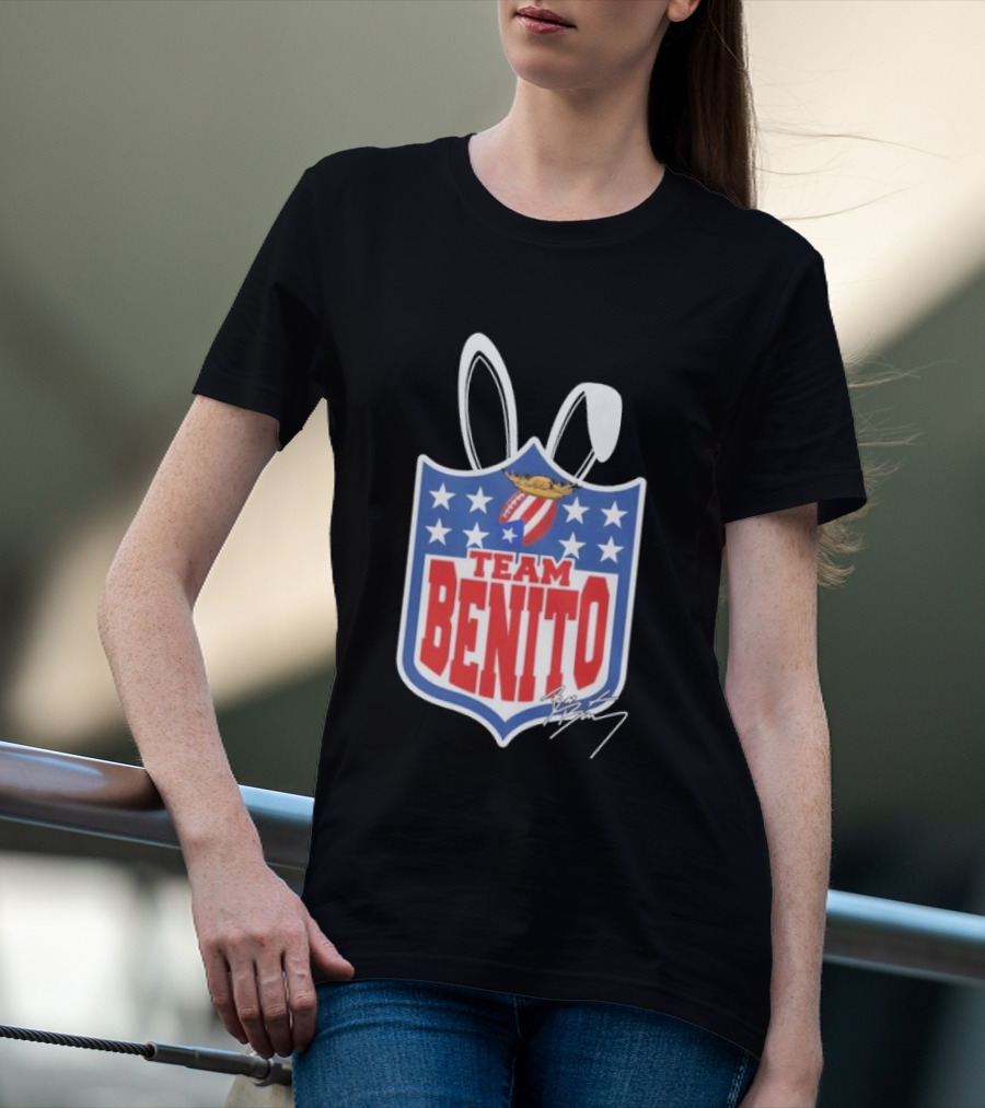 Team Benito Football Stars Shield T-Shirt