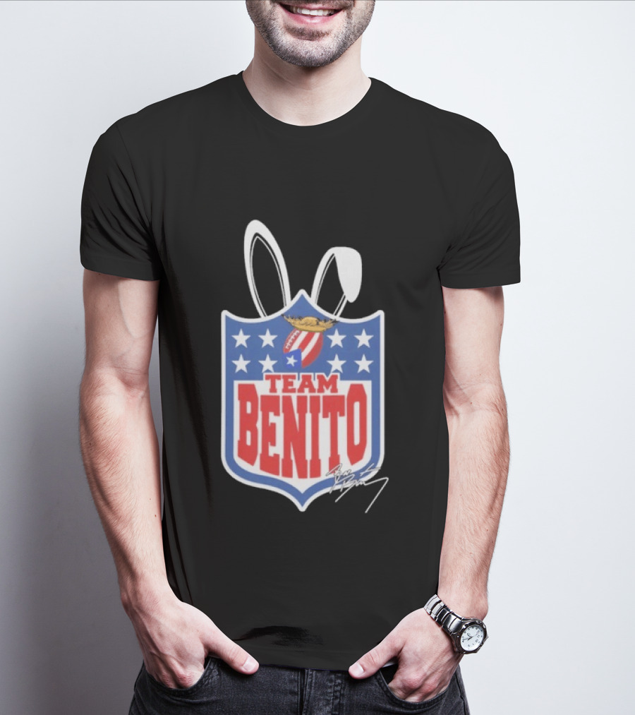 Team Benito Football Stars Shield T-Shirt