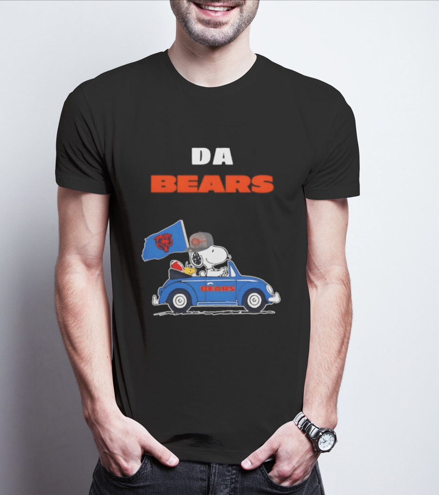 Chicago Bears Snoopy Woodstock Car Da Bears T-Shirt