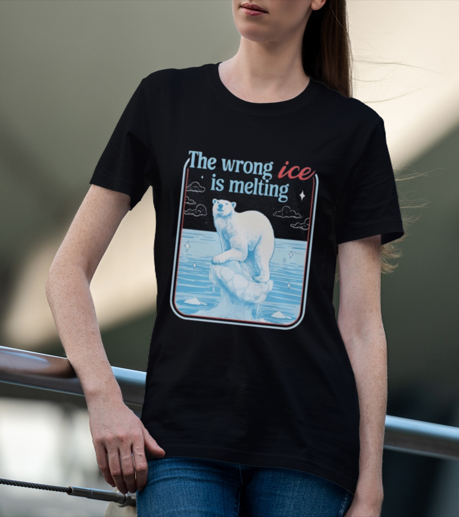 The Wrong Ice Is Melting Polar Bear Climate Awareness T-Shirt