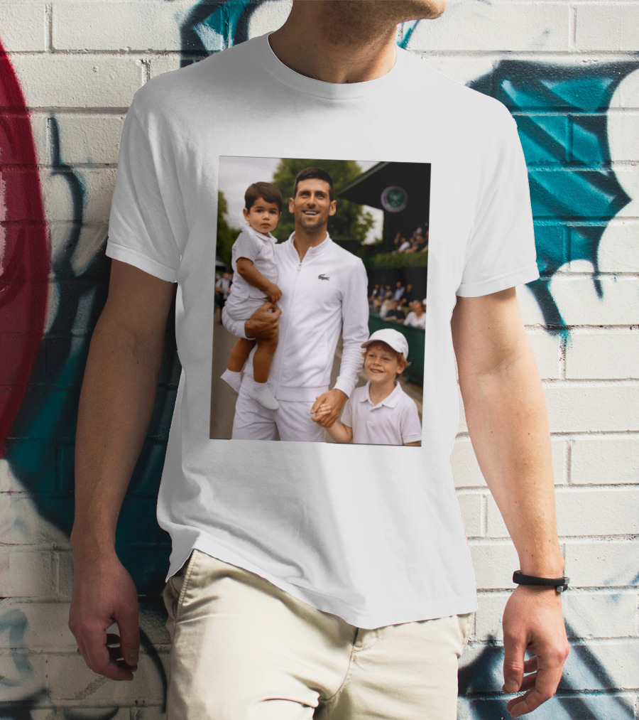 Djokovic Alcaraz And Jannik Kid Australian Open T-Shirt