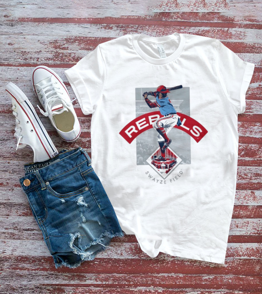 Ole Miss Baseball Hardball Heritage Rebels Iconic Swing Stadium Scene T-Shirt