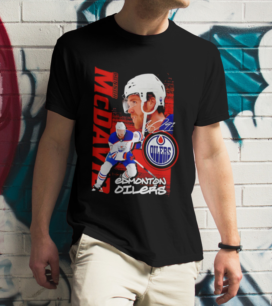 Edmonton Oilers McDavid 97 Hockey Star T-Shirt