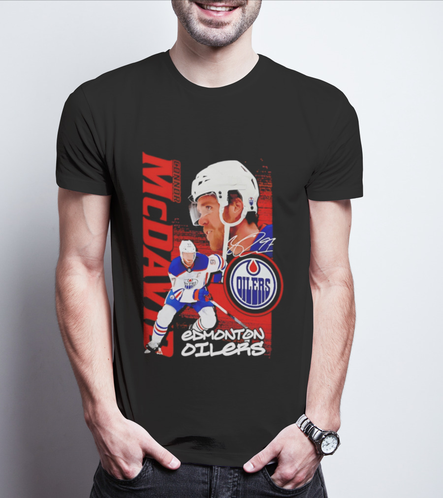 Edmonton Oilers McDavid 97 Hockey Star T-Shirt