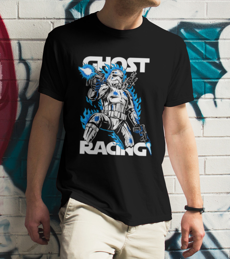 Ghost Racing Lone Trooper Stormtrooper Galactic Combat Blaze T-Shirt