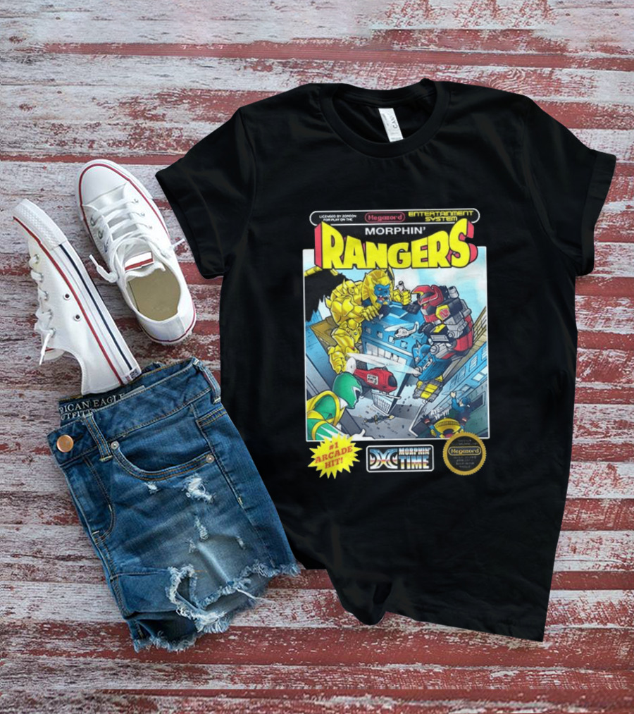 Morphin Rangers Megazord Vs Goldar Arcade Hit T-Shirt