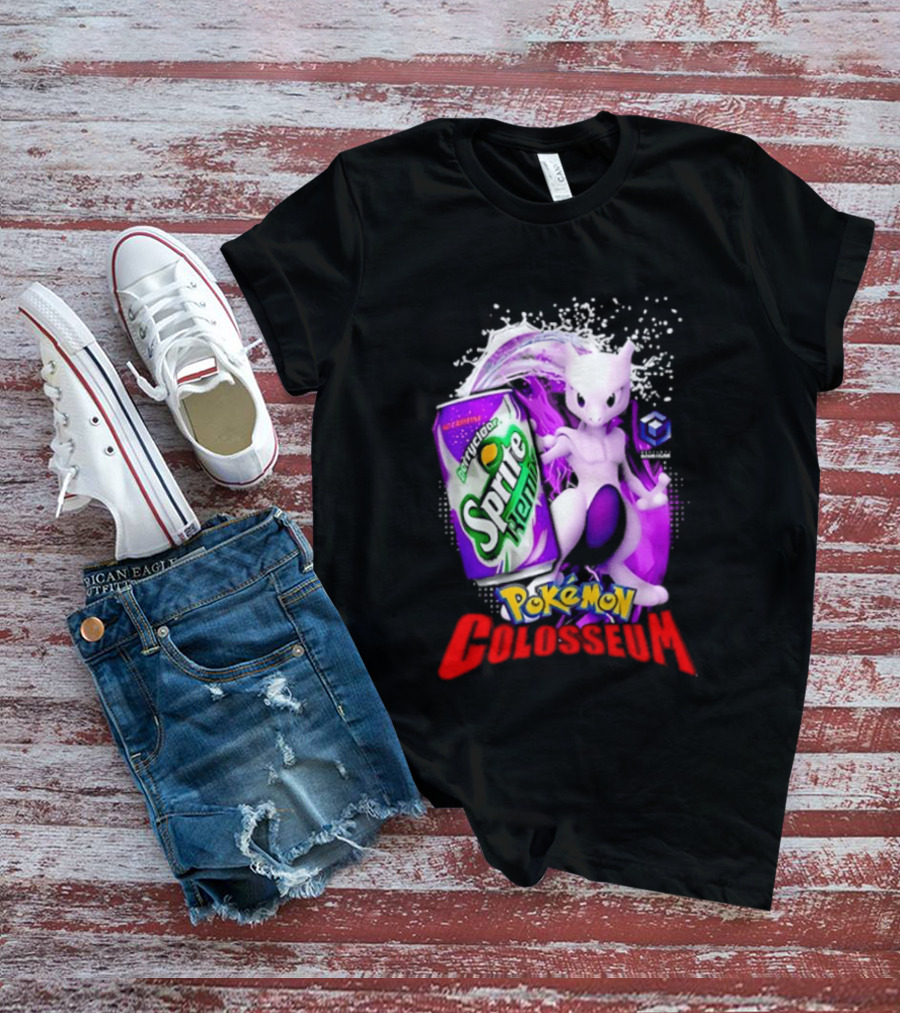 Mewtwo Sprite Remix Pokémon Colosseum Collaboration Vintage Aesthetic T-Shirt