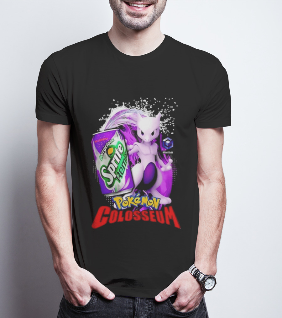 Mewtwo Sprite Remix Pokémon Colosseum Collaboration Vintage Aesthetic T-Shirt