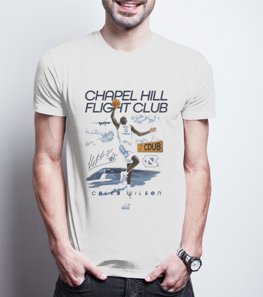 Caleb Wilson Chapel Hill Flight Club North Carolina Tar Heels CDUB T-Shirt