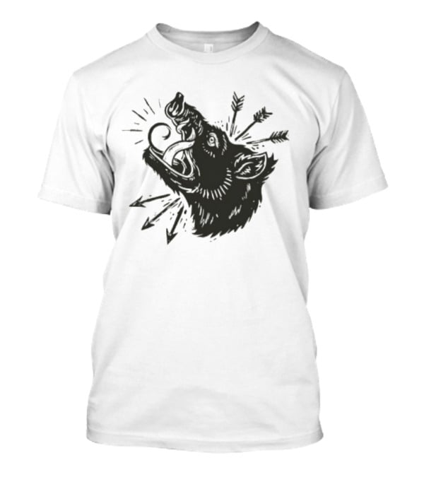New Wolf Defiant To The End Arrows Illustrating Resilient Howling Wolf T-Shirt