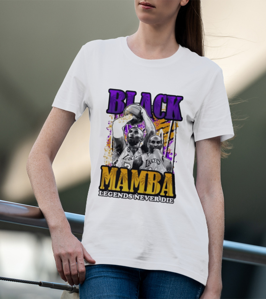 Black Mamba Lakers Legends Never Die T-Shirt