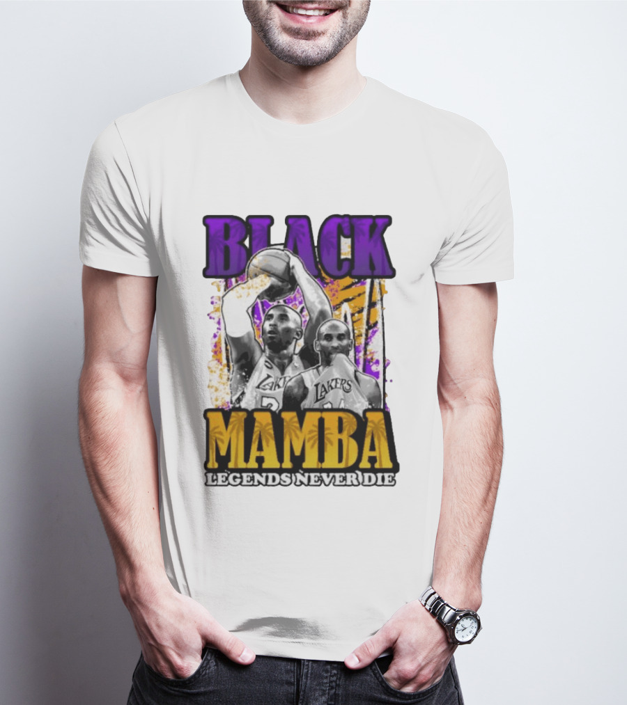 Black Mamba Lakers Legends Never Die T-Shirt