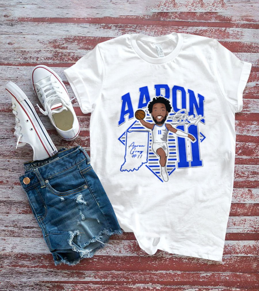 Aaron Gray 11 Basketball New Orleans Hornets Indiana T-Shirt