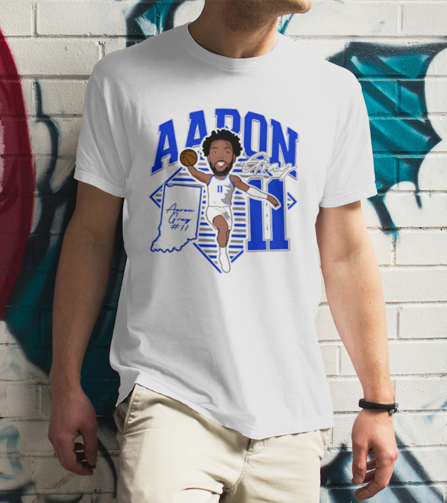 Aaron Gray 11 Basketball New Orleans Hornets Indiana T-Shirt