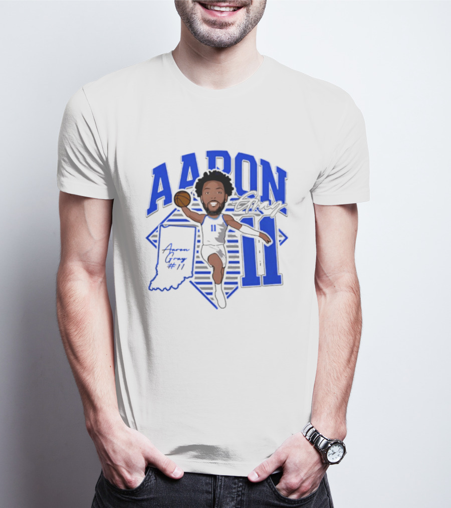 Aaron Gray 11 Basketball New Orleans Hornets Indiana T-Shirt