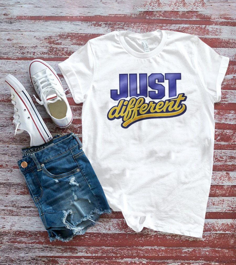 Just Different Blue And Yellow T-Shirt