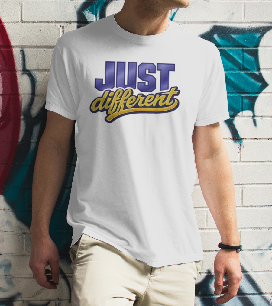 Just Different Blue And Yellow T-Shirt