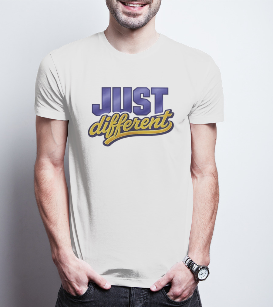 Just Different Blue And Yellow T-Shirt