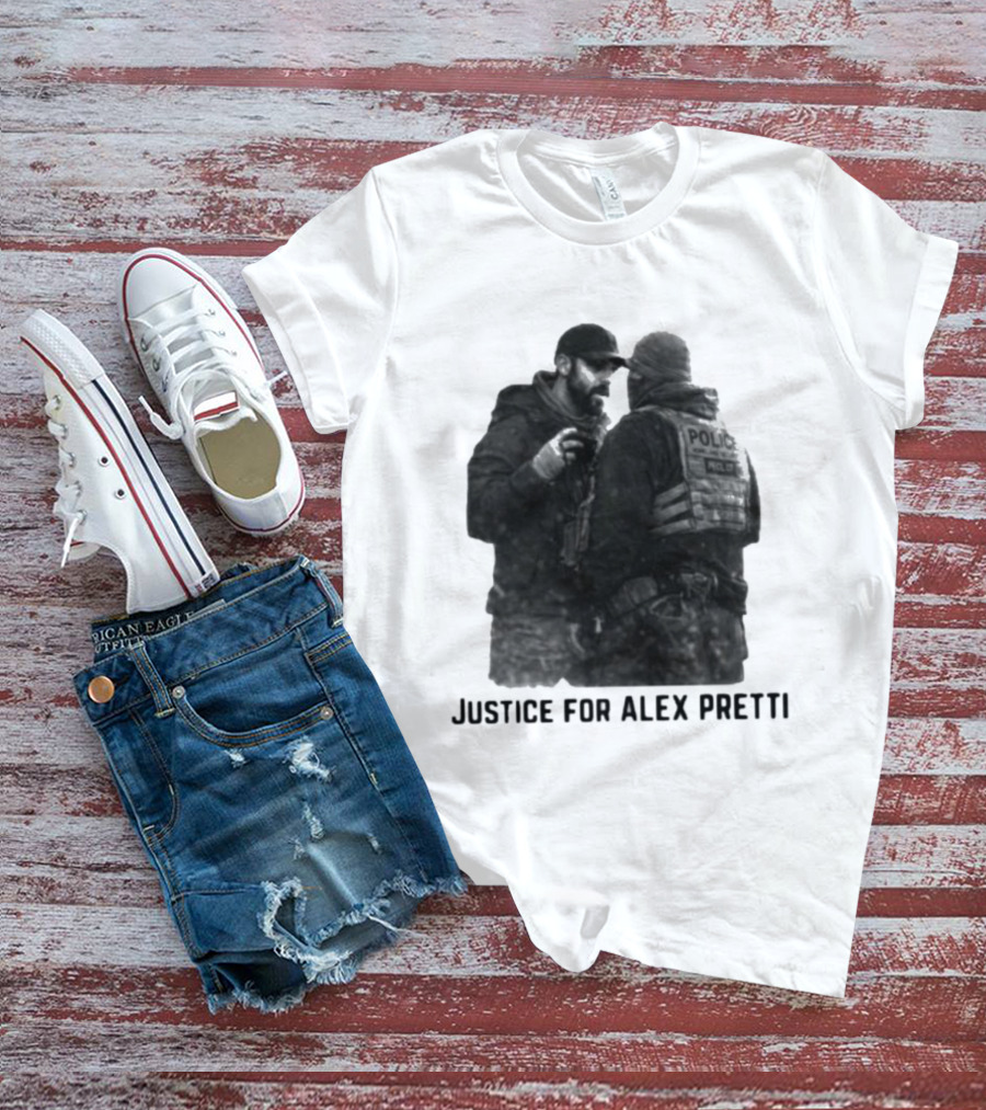 Justice For Alex Pretti Police Encounter T-Shirt