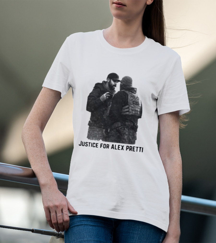 Justice For Alex Pretti Police Encounter T-Shirt