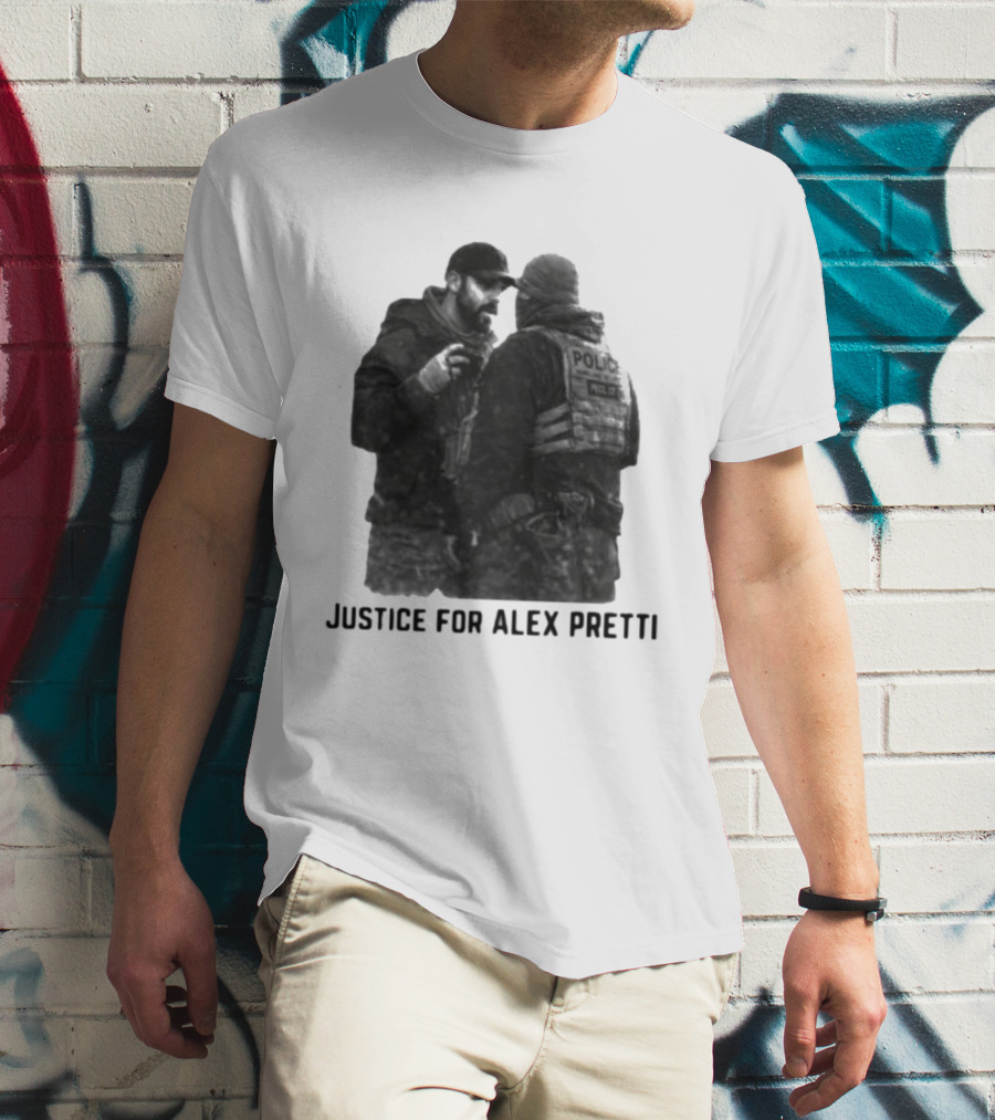 Justice For Alex Pretti Police Encounter T-Shirt