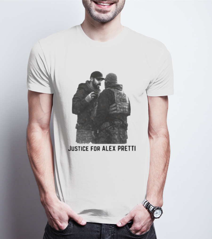 Justice For Alex Pretti Police Encounter T-Shirt