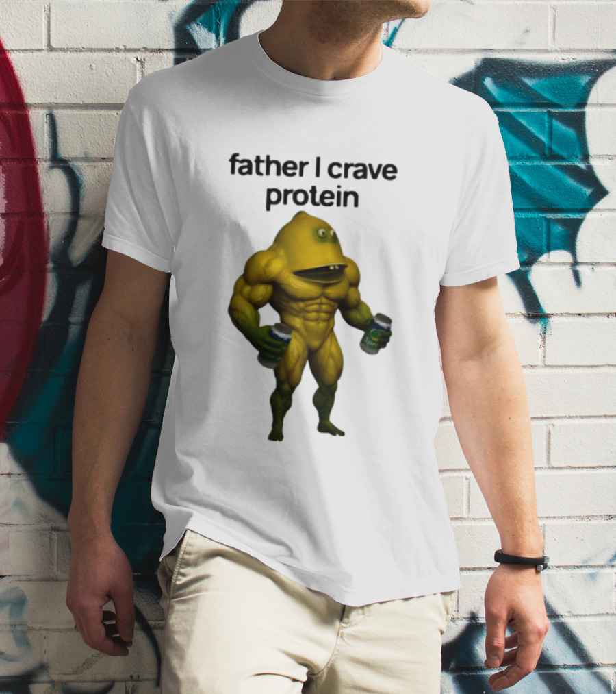 Father I Crave Protein Buff Monster Energy Can T-Shirt