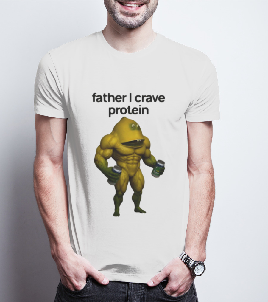 Father I Crave Protein Buff Monster Energy Can T-Shirt