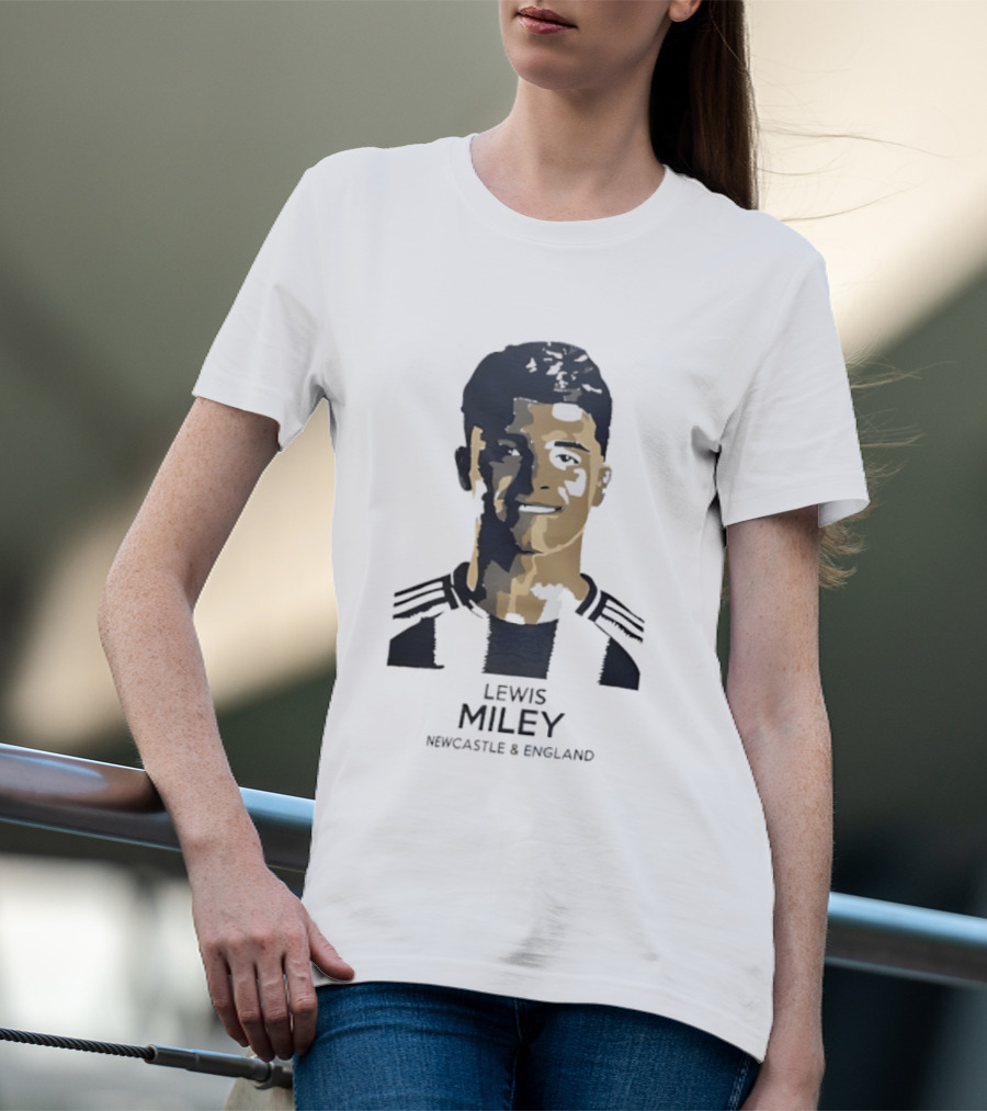Lewis Miley Newcastle England Soccer Star T-Shirt