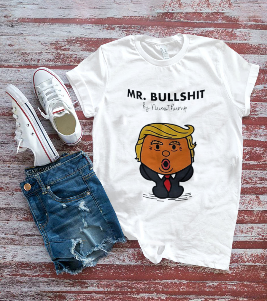 Mr Bullshit By NewsThump Cartoon T-Shirt