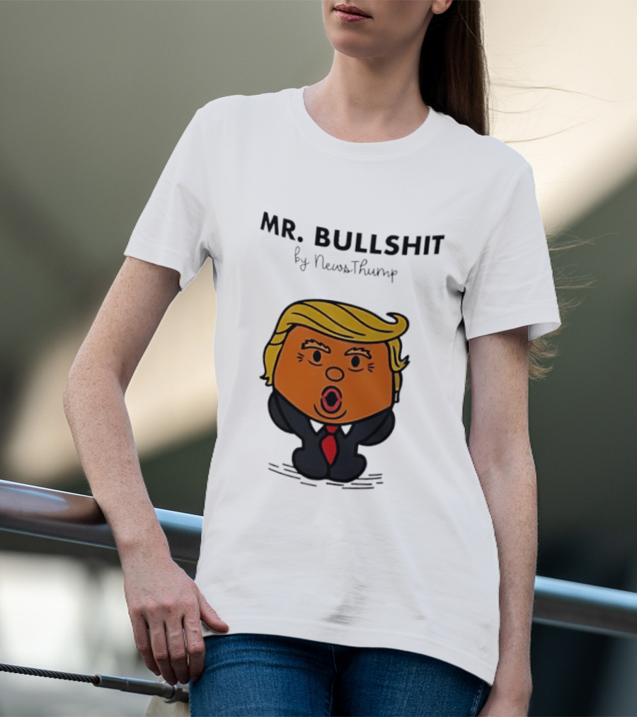 Mr Bullshit By NewsThump Cartoon T-Shirt