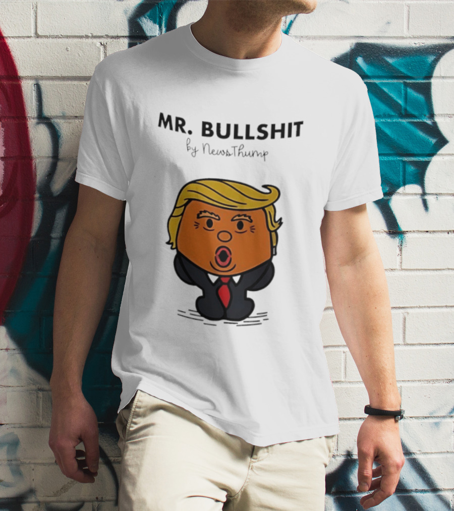 Mr Bullshit By NewsThump Cartoon T-Shirt