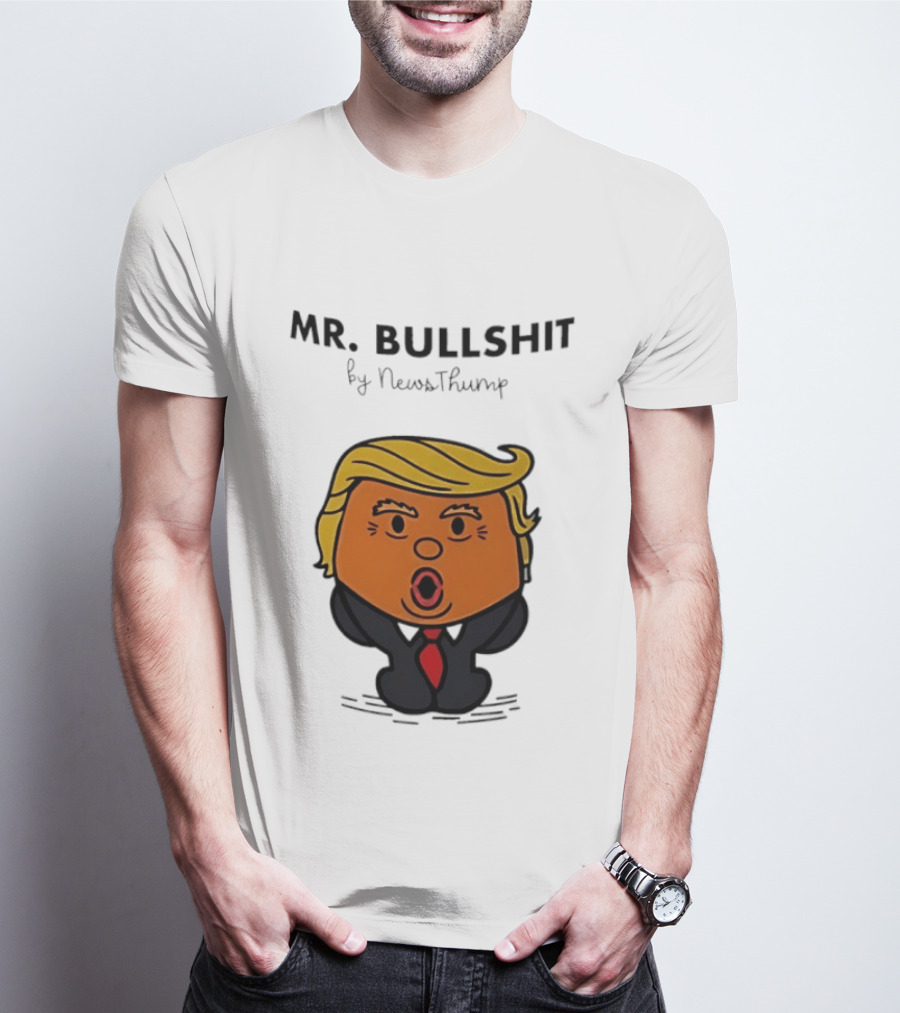Mr Bullshit By NewsThump Cartoon T-Shirt