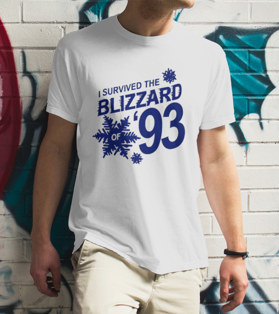 I Survived The Blizzard '93 Snowflake T-Shirt