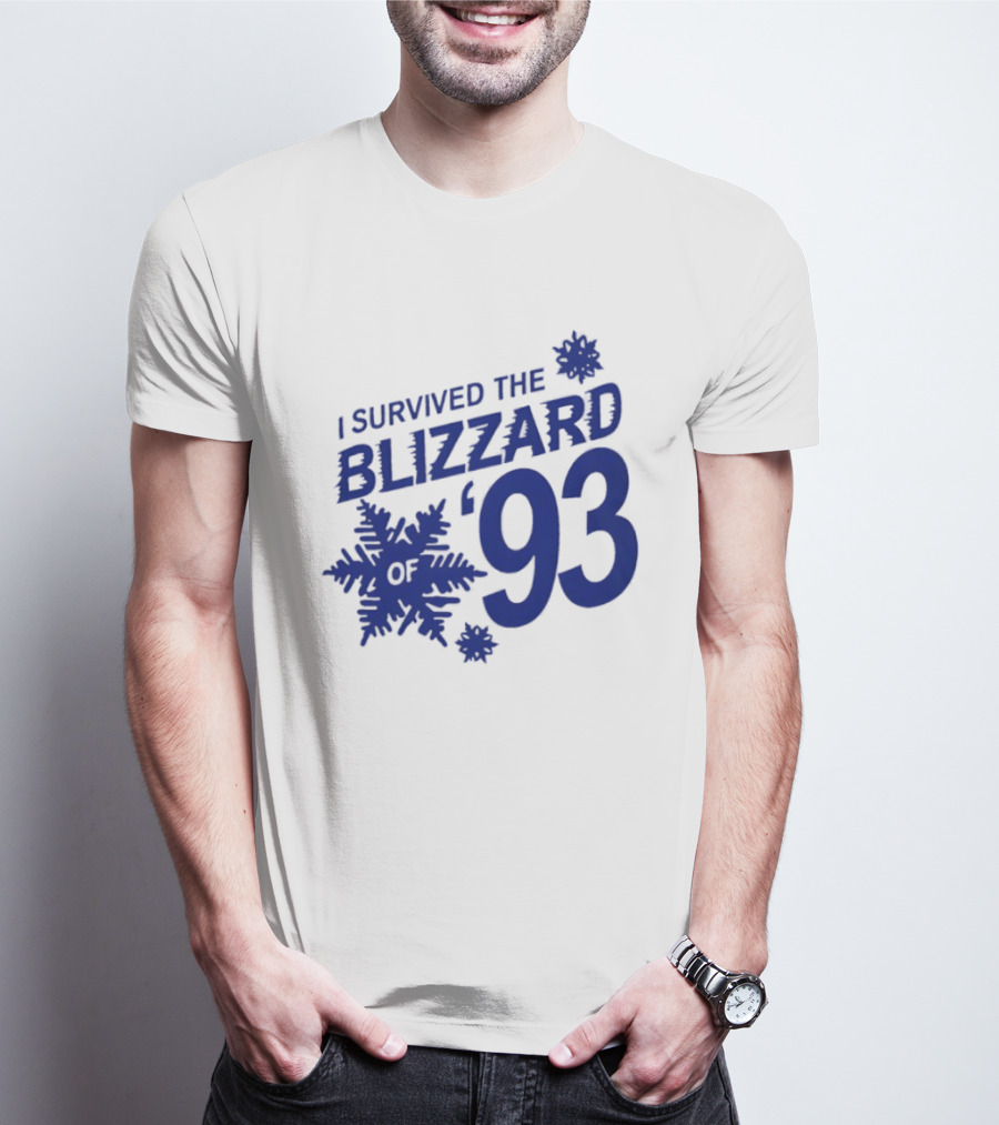 I Survived The Blizzard '93 Snowflake T-Shirt